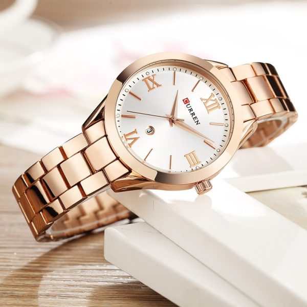 CURREN Gold Watch Women Watches Ladies Creative Steel Women's Bracelet Watches Female Clock Relogio Feminino Montre Femme - 图片 2
