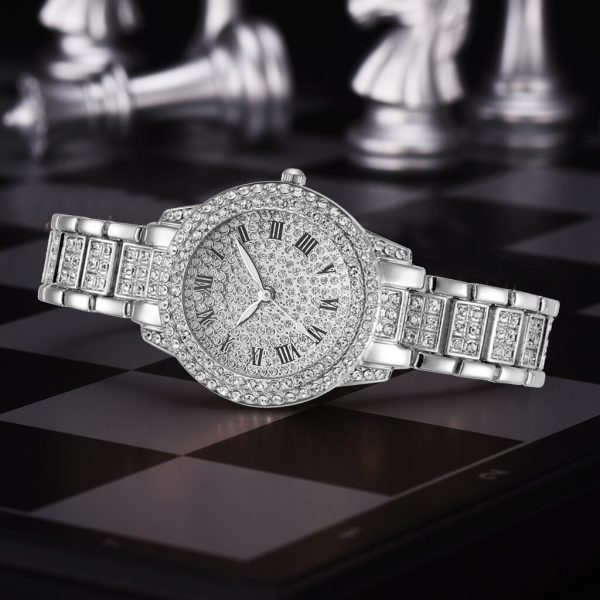 Diamond Women Watches Gold Watch Ladies Wrist Watches Luxury Brand Rhinestone Women's Bracelet Watches Female Relogio Feminino - 图片 5