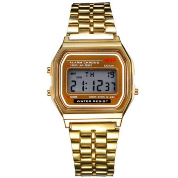 Electronic Watches Rose Gold Silver Watches Woman Men Watch Digital Display Retro Style Clock Men's Digital Wristwatches - 图片 5