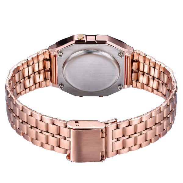 F91W Steel Strap Watches Women Watch Men Business Clock Multifunction LED Digtal Sports Wrist Watch Electronic Clock - 图片 4