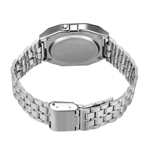 F91W Steel Strap Watches Women Watch Men Business Clock Multifunction LED Digtal Sports Wrist Watch Electronic Clock - 图片 6