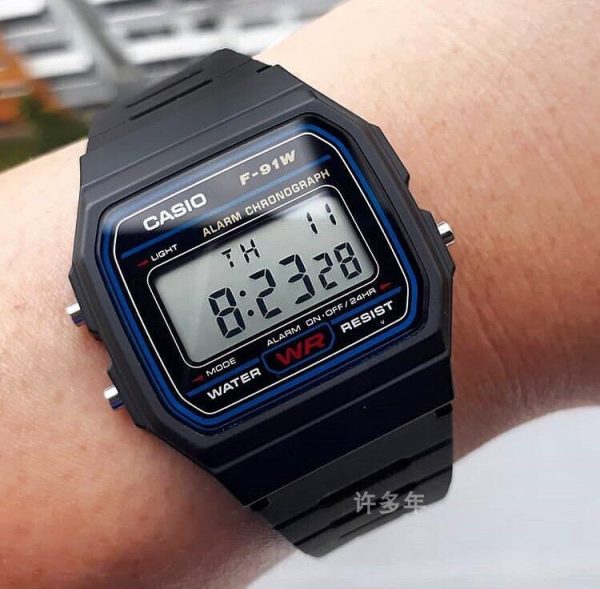 Fashion Digital Men's Watches F91w Luxury Stainless Steel Link Wrist Watch Band Business Electronic Women Clock Reloj Hombre - 图片 4