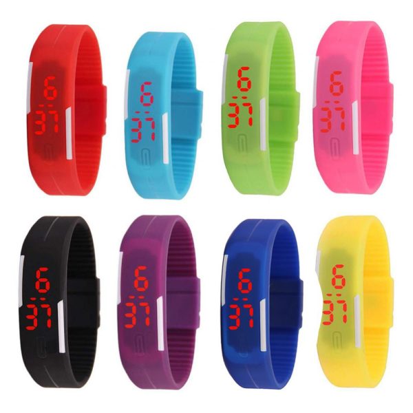 Fashion Digital Wristwatches Women Men Fitness LED Digital Watch Children Digital Electronic Watch Gift Student Silicone Watches - 图片 4