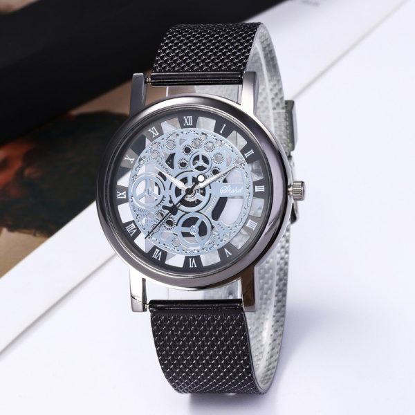 Fashion Watch Women Luxury Stainless Steel Quartz Military Sport Plastic Band Dial Wristwatch Elegant Round Casual Reloj Mujer - 图片 3