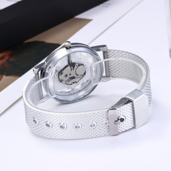 Fashion Watch Women Luxury Stainless Steel Quartz Military Sport Plastic Band Dial Wristwatch Elegant Round Casual Reloj Mujer - 图片 5
