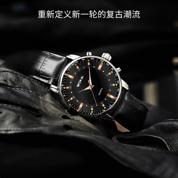 Fashion and leisure high quality environmentally friendly men's watch student female sports conjoined clock retro - 图片 3