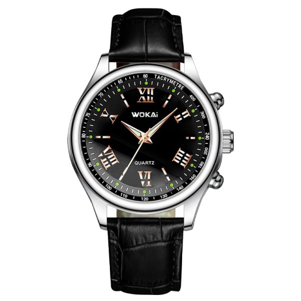 Fashion and leisure high quality environmentally friendly men's watch student female sports conjoined clock retro - 图片 5