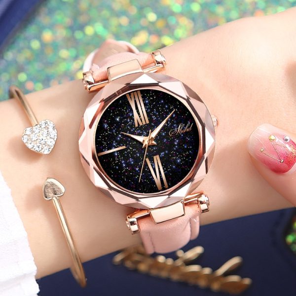 Fashion new Ladies Star Belt Watch Glow-in-the-dark quartz watch - 图片 3