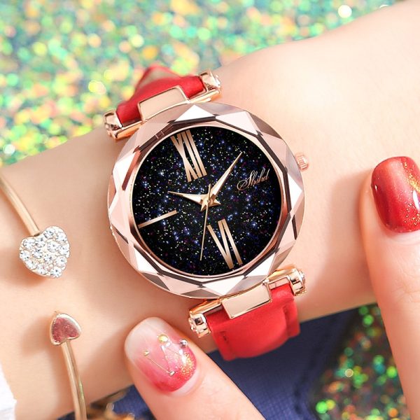 Fashion new Ladies Star Belt Watch Glow-in-the-dark quartz watch - 图片 4