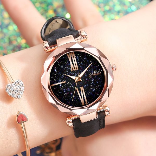 Fashion new Ladies Star Belt Watch Glow-in-the-dark quartz watch - 图片 5