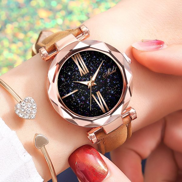 Fashion new Ladies Star Belt Watch Glow-in-the-dark quartz watch - 图片 6