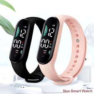 LED Touch Screen Outdoor Sports Children Electronic Watch Women Men Silicone Strap Wirstwatch Student Clock Waterproof Relogio