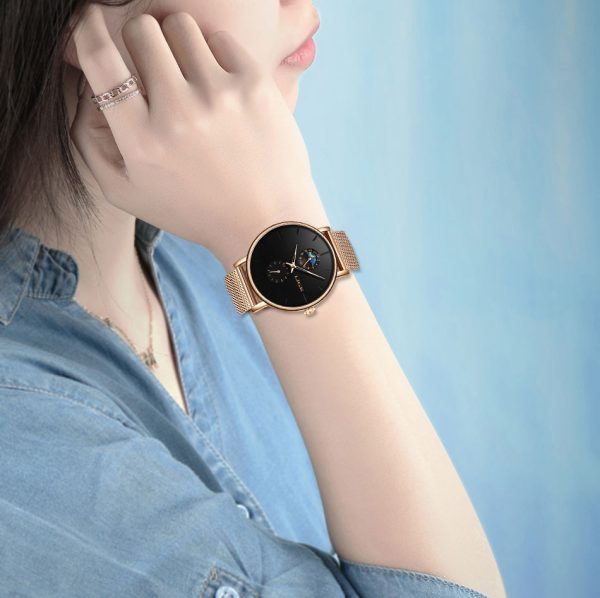 LIGE Womens Watches Top Brand Luxury Waterproof Watch Fashion Ladies Stainless Steel Ultra-Thin Casual Wrist Watch Quartz Clock - 图片 6