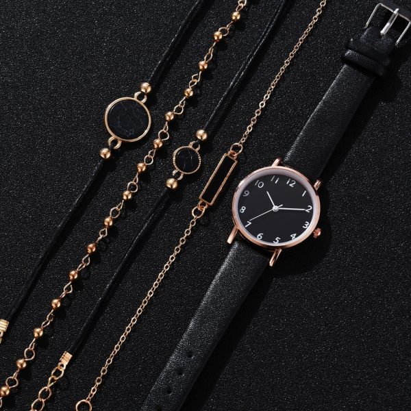 Ladies Watches Small Fashion Simple Versatile Student Quartz Watch Bracelet Fashion Combination Set Reloj De Señoras - 图片 5
