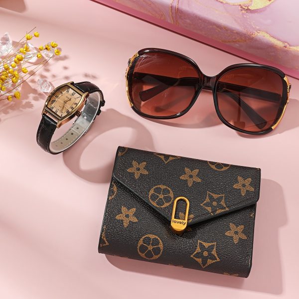 Lady gift box set Birthday gift set glasses wallet watch combination set box A08328 - 图片 6