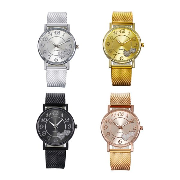 Latest Top Ladies Mesh Belt Watch Wild Lady Gift Fashionable Simple Style Quartz Wristwatch Reloj Mujer Montre Femme Relogio - 图片 5