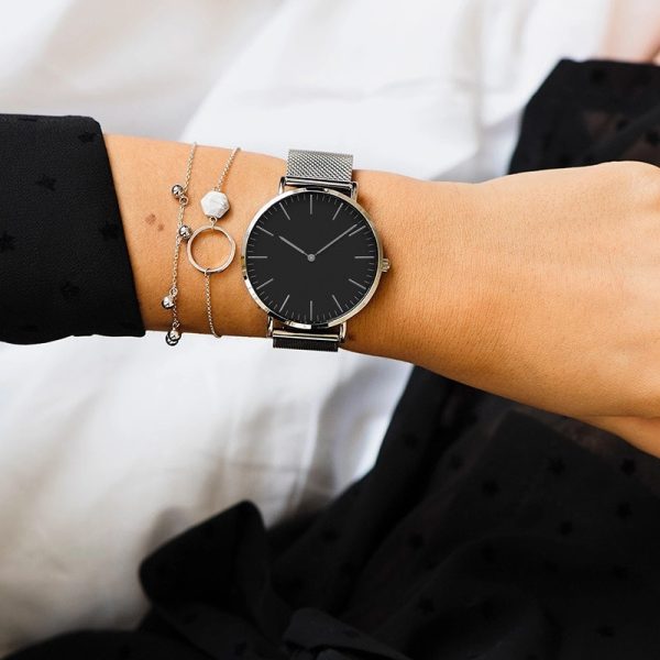 Luxury Rose Gold Watch Women Bracelet Watches Top Brand Ladies Casual Quartz Watch Steel Women's Wristwatch Montre Femme Relogio - 图片 2