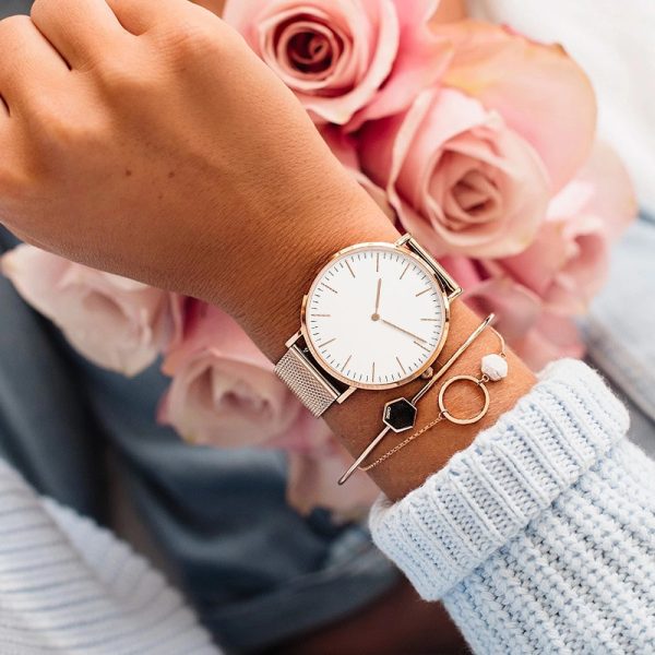 Luxury Rose Gold Watch Women Bracelet Watches Top Brand Ladies Casual Quartz Watch Steel Women's Wristwatch Montre Femme Relogio - 图片 4