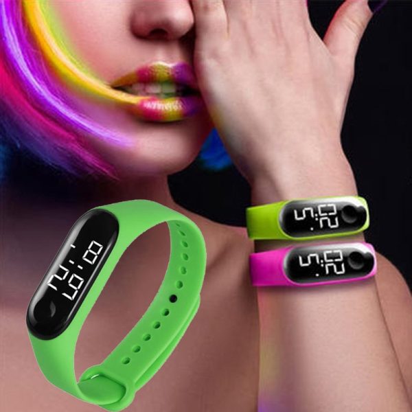 M3 Led Wristwatch Fitness Color Screen Smart Sport Bracelet Activity Running Tracker Heart Rate For Men Women Silicone Watch - 图片 2