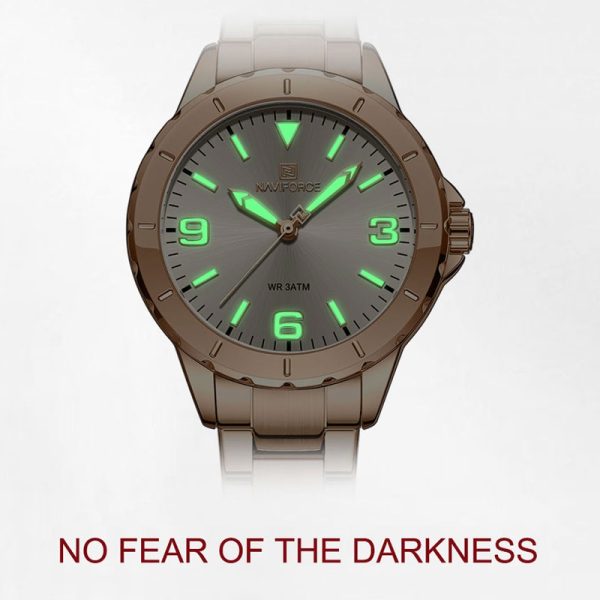 NAVIFORCE Fashion Women Wrist Watch Stainless steel Dress Quartz Ladies Watch Waterproof Wild Girlfriends Watch Birthday Gift - 图片 6