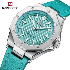 NAVIFORCE Quartz Leather Bracelet Luxury Women Simple Popular Lady Watch Waterproof Women Wathches Female Watch Reloj Mujer