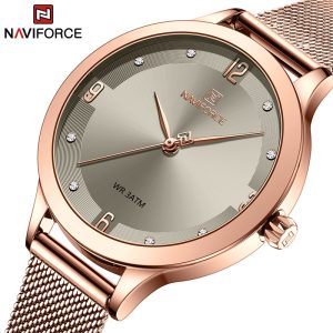 NAVIFORCE Women Watches New Fashion Luxury Brand Women's Watch Stainless Strap Quartz Wrist Watch For Female Relogio Feminino