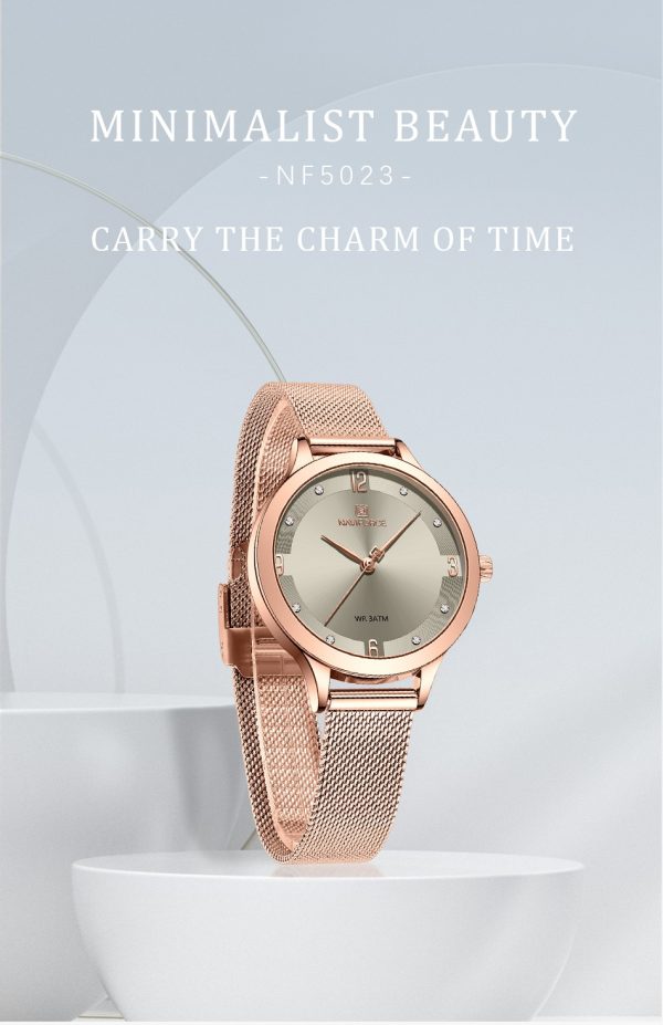 NAVIFORCE Women Watches New Fashion Luxury Brand Women's Watch Stainless Strap Quartz Wrist Watch For Female Relogio Feminino - 图片 5