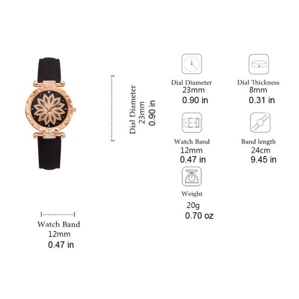 New 5pcs Set Watches Women Leather Band Ladies Watch Simple Casual Women's Analog WristWatch Bracelet Gift Montre Femme(No Box) - 图片 6