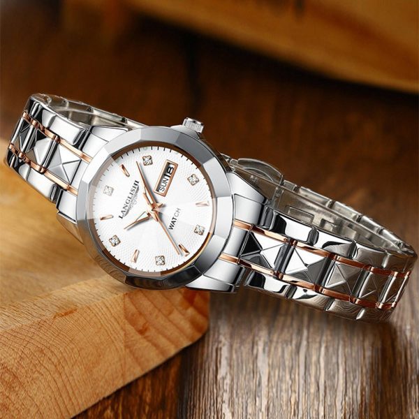 POEDAGAR Exquisite Minimalist Women Watch Luxury Fashion Stain Steel Ladies Waterproof Quartz Wristwatch Rose Gold Female Clock - 图片 5