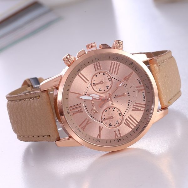 Watch Women Casual Ladies Watches Top Brand Luxury Woman Watch Leather Waterproof Simple Dress Quartz Wristwatch Female Clocks - 图片 4