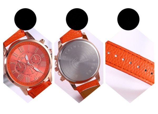 Watch Women Casual Ladies Watches Top Brand Luxury Woman Watch Leather Waterproof Simple Dress Quartz Wristwatch Female Clocks - 图片 6