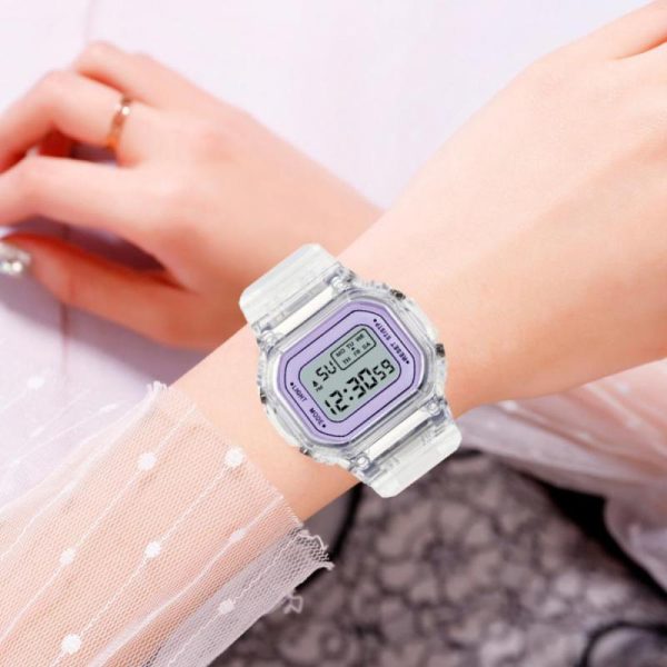 Watches For Student Boy Girl Candy Color Outdoor Sports Watches New Fashion Children LED Digital Watch Women Men Wristwatch - 图片 2