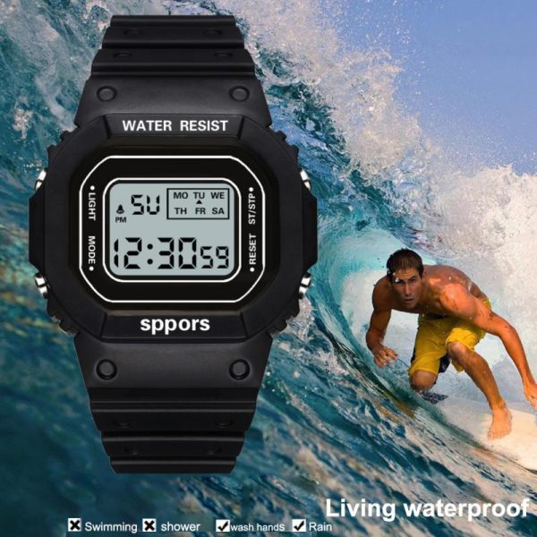Watches For Student Boy Girl Candy Color Outdoor Sports Watches New Fashion Children LED Digital Watch Women Men Wristwatch - 图片 6