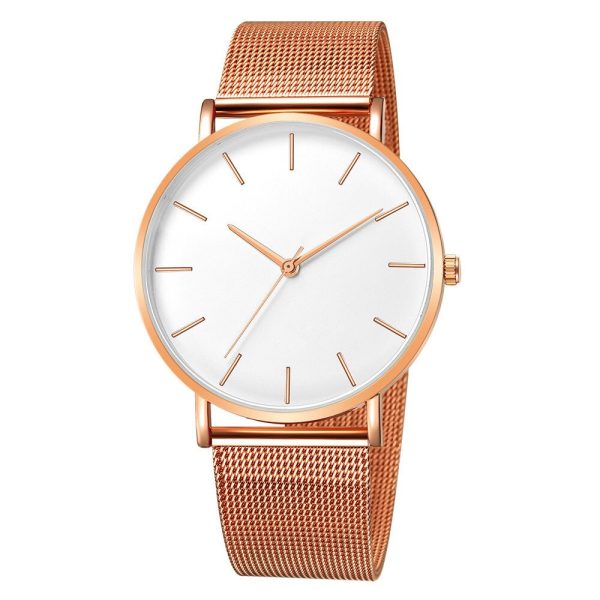 Women Watch Rose Gold Montre Femme 2023 Mesh Belt Ultra-thin Fashion Relojes Para Mujer Luxury Wrist Watches Reloj Muje - 图片 6