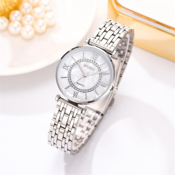 Women's Luxury Crystal Women Bracelet Watches Top Brand Fashion Diamond Ladies Quartz Watch Steel Female Wristwatch - 图片 2