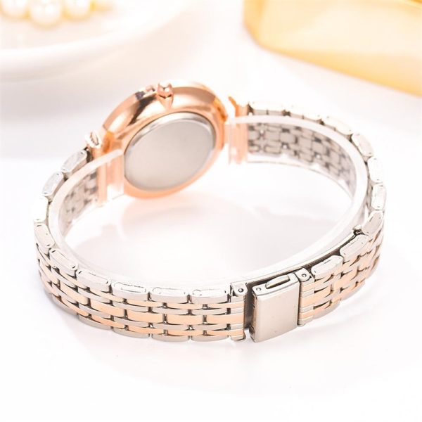 Women's Luxury Crystal Women Bracelet Watches Top Brand Fashion Diamond Ladies Quartz Watch Steel Female Wristwatch - 图片 4